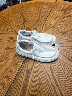 Hey Dude White Casual Slip-On Shoes - Lightweight Comfort
